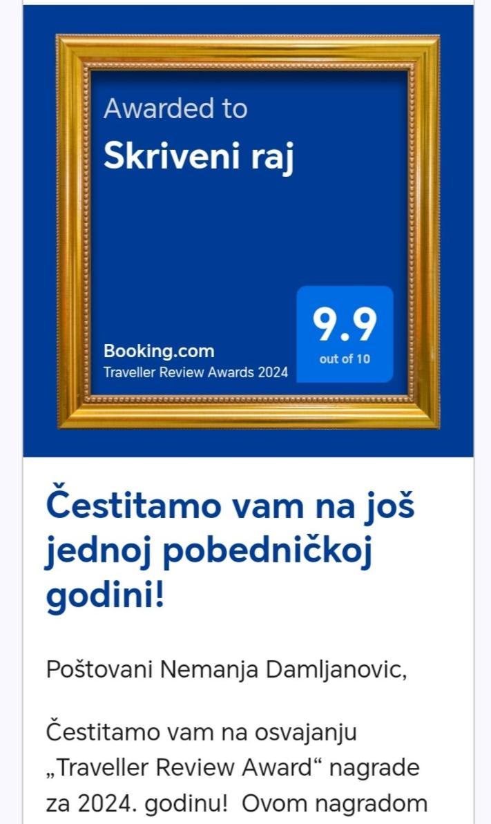 Skriveni Raj Pension Gornji Milanovac Buitenkant foto